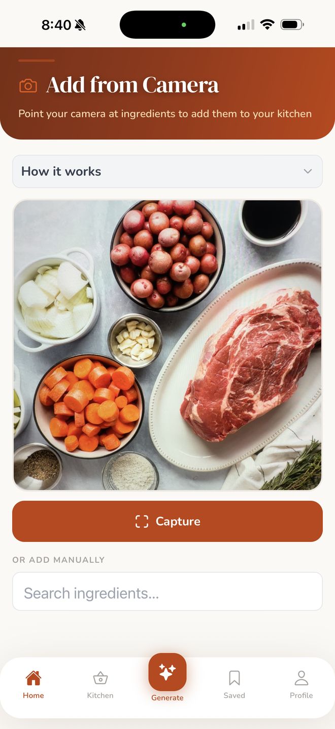 Cookbook scanner feature scanning a recipe page for digitization and allergen detection